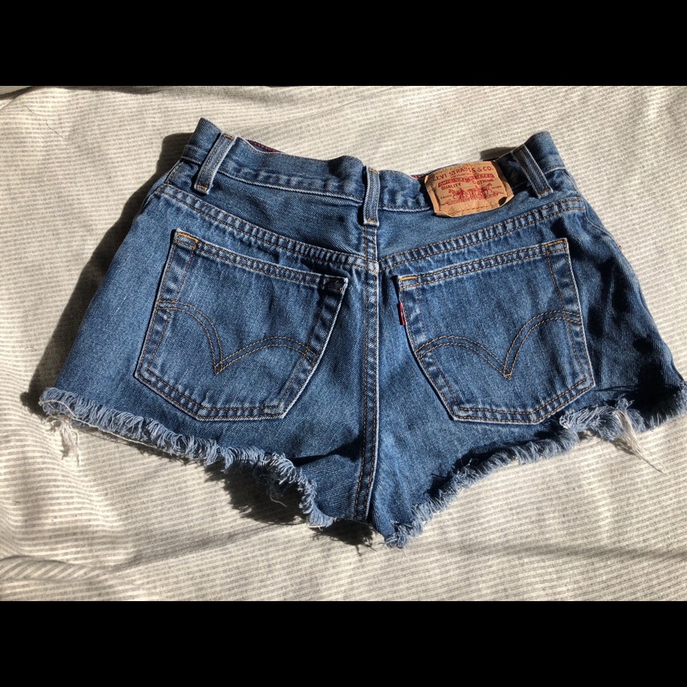 Denim shorts